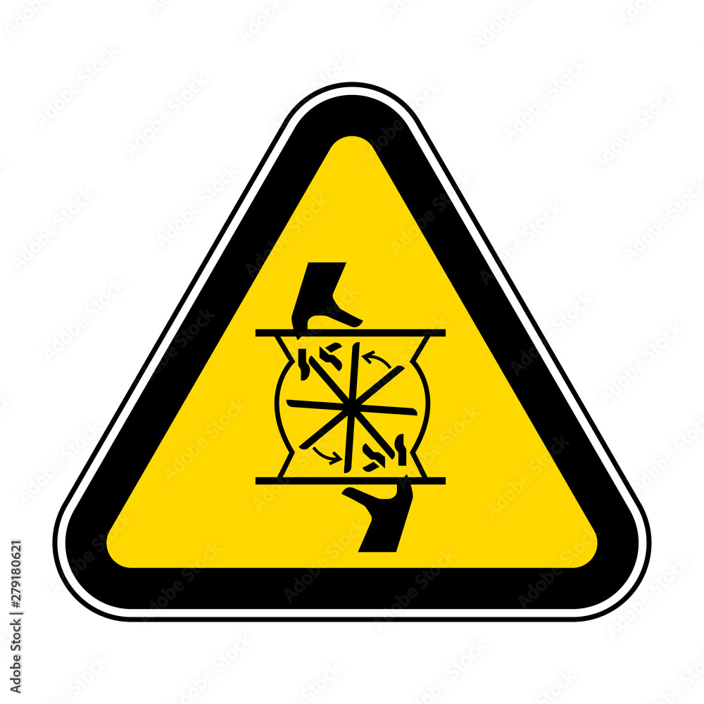 Cutting of Fingers Rotating Blade Symbol Sign, Vector Illustration, Isolate On White Background Label .EPS10 Cutting of Fingers Rotating Blade Symbol Sign, Vector Illustration, Isolate On White Background Label .EPS10