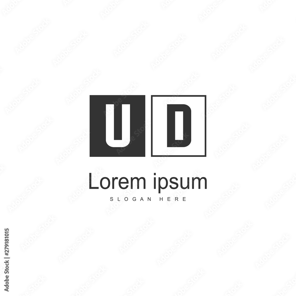UD Letter Logo Design. Creative Modern UD Letters Icon Illustration UD Letter Logo Design. Creative Modern UD Letters Icon Illustration
