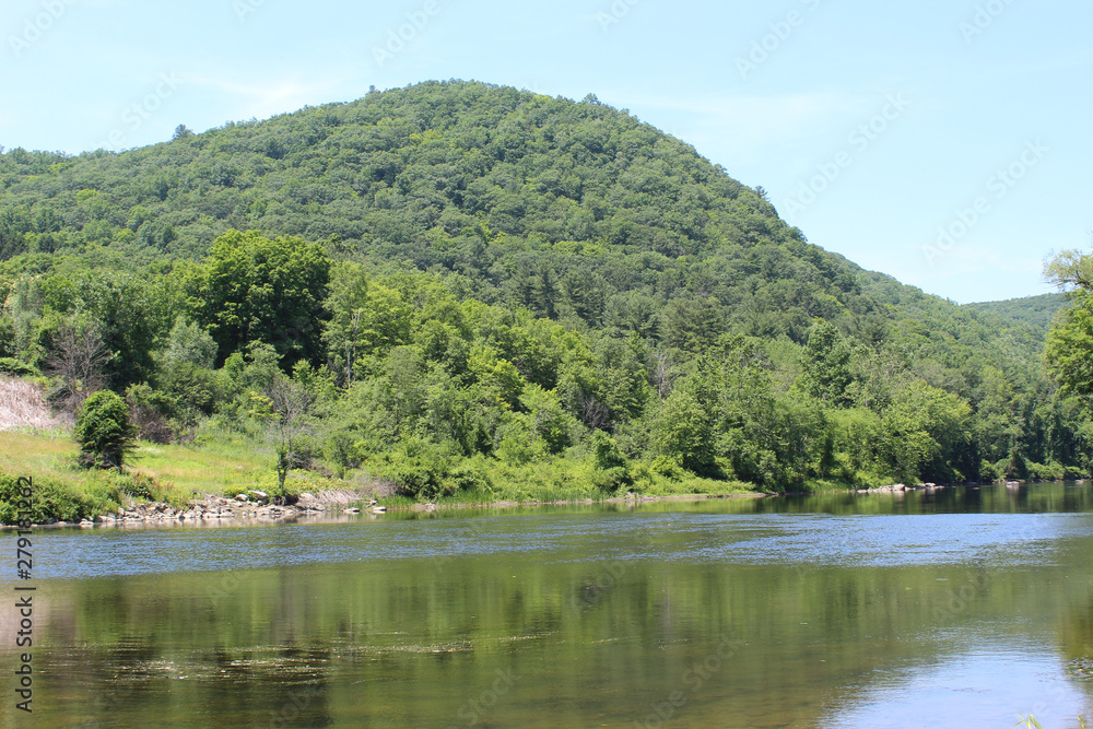 Bread Loaf Mountain on the Housatonic River at Cornwall, Connecticut Bread Loaf Mountain on the Housatonic River at Cornwall, Connecticut