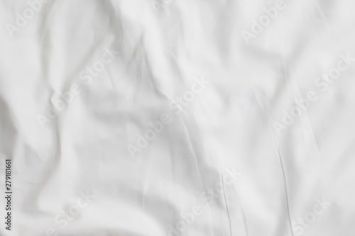 Close up of bedding White sheets with copy space.