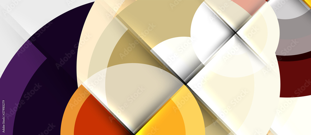 Obraz premium Geometric design abstract background - circles