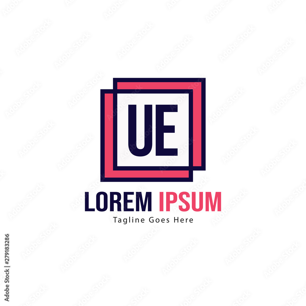 UE Letter Logo Design. Creative Modern UE Letters Icon Illustration UE Letter Logo Design. Creative Modern UE Letters Icon Illustration