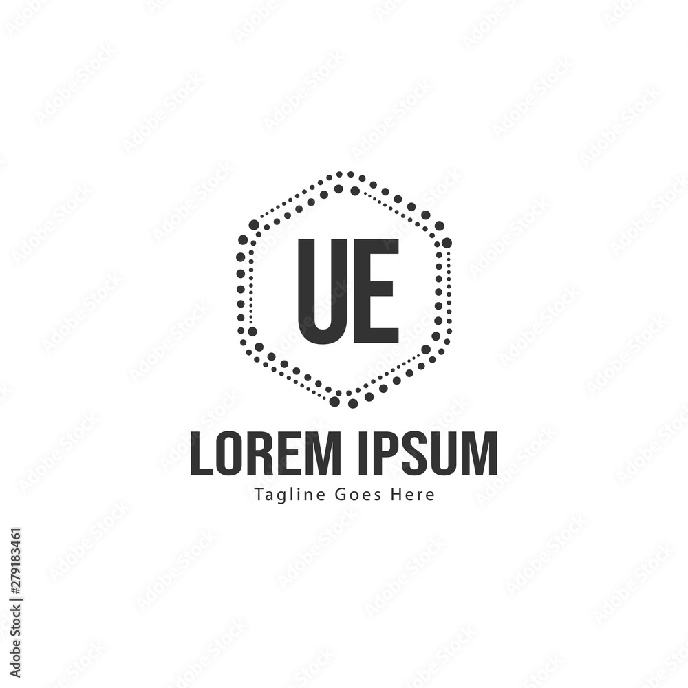 UE Letter Logo Design. Creative Modern UE Letters Icon Illustration UE Letter Logo Design. Creative Modern UE Letters Icon Illustration