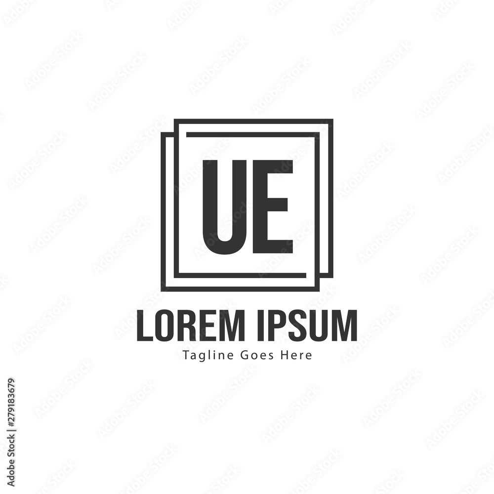 UE Letter Logo Design. Creative Modern UE Letters Icon Illustration UE Letter Logo Design. Creative Modern UE Letters Icon Illustration