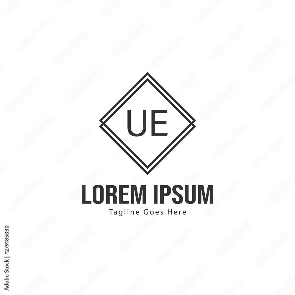 UE Letter Logo Design. Creative Modern UE Letters Icon Illustration UE Letter Logo Design. Creative Modern UE Letters Icon Illustration