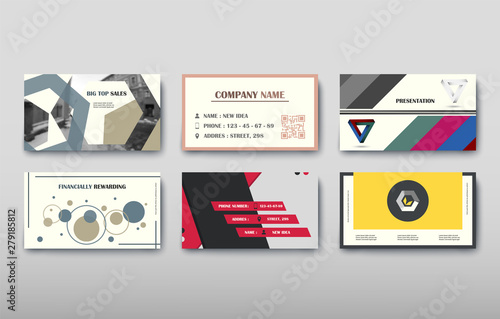 Poster infographics information business modern design set proposal advert