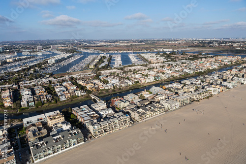 Afternoon aerial view of ho...
