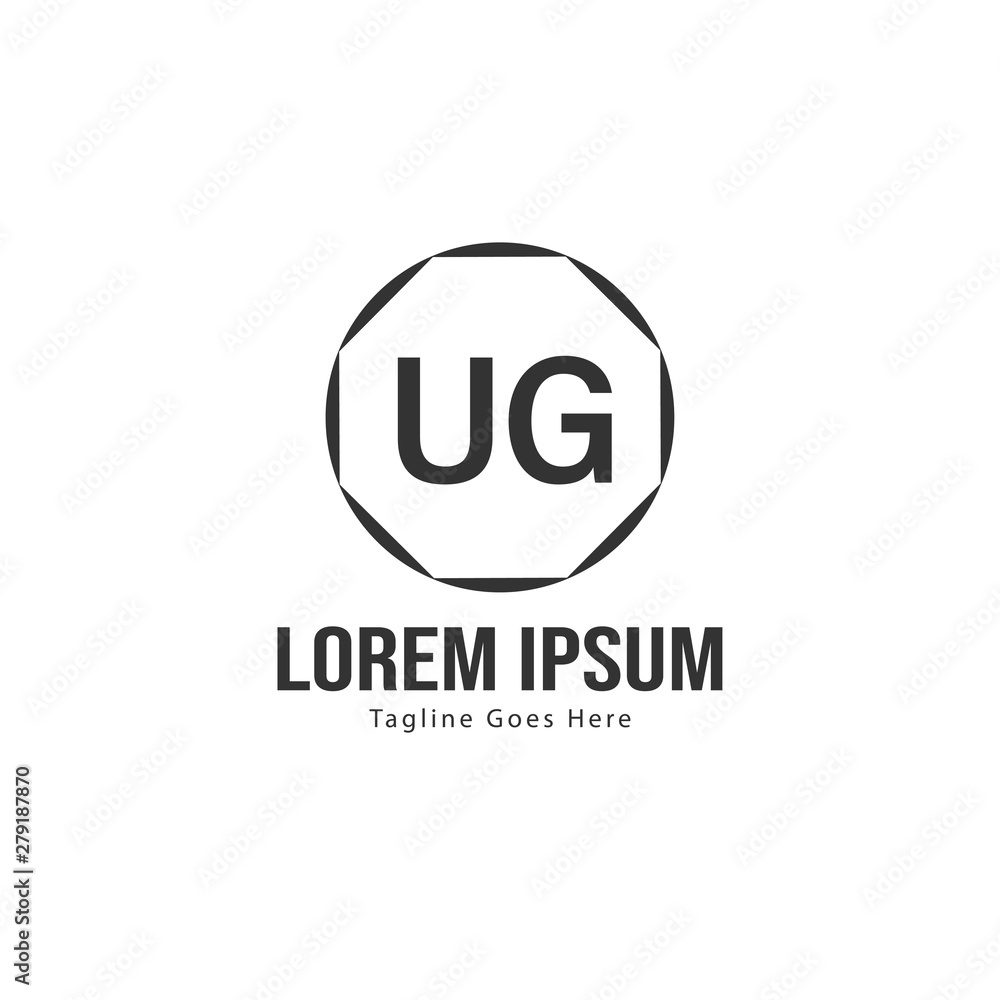 UG Letter Logo Design. Creative Modern UG Letters Icon Illustration UG Letter Logo Design. Creative Modern UG Letters Icon Illustration