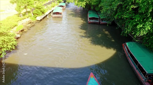 Wallpaper Mural 4K Time lapse,  Passenger boat in Saen Saep Canal, Saen Saep Canal is an important and famous canal in Bangkok. People tend to use the service to avoid traffic on the road. Torontodigital.ca