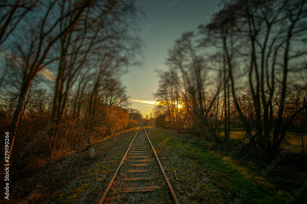 Gleise im Abendrot Gleise im Abendrot