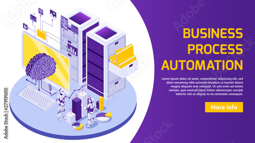 Business Robotization Horizontal Banner