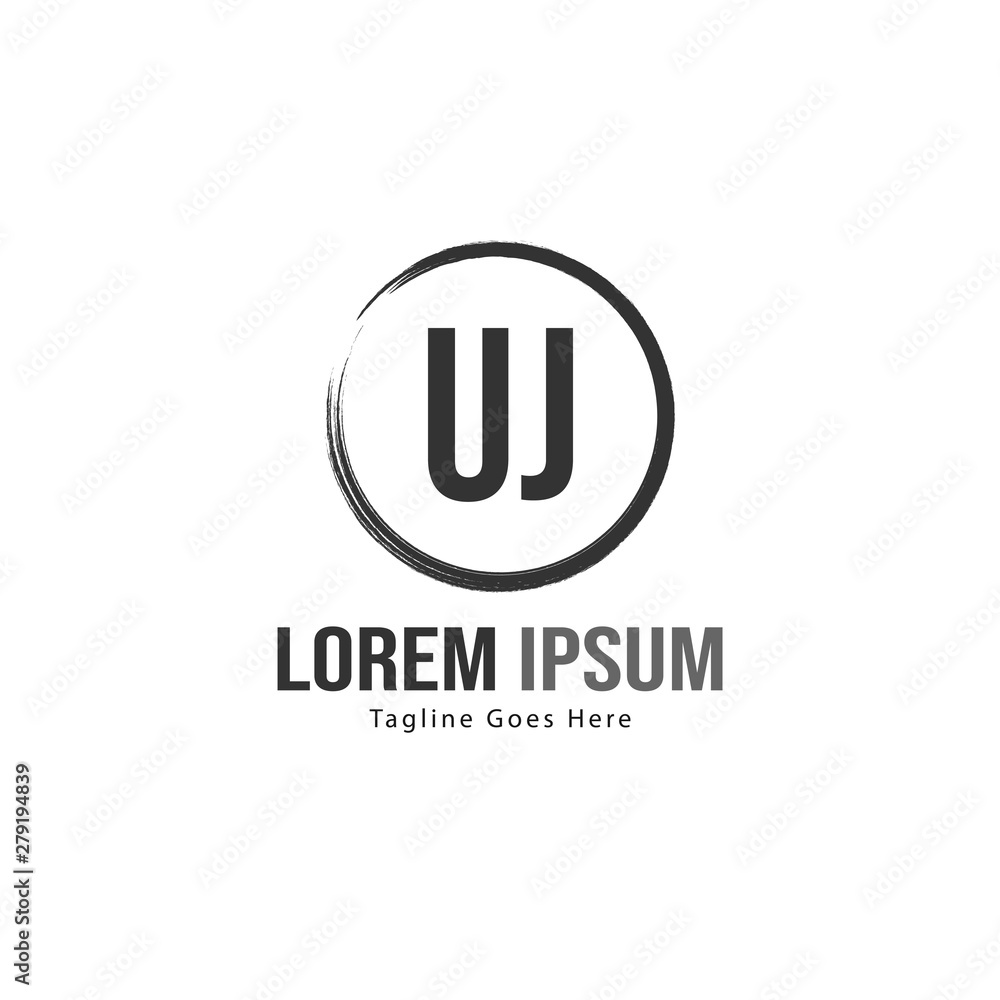 UJ Letter Logo Design. Creative Modern UJ Letters Icon Illustration UJ Letter Logo Design. Creative Modern UJ Letters Icon Illustration