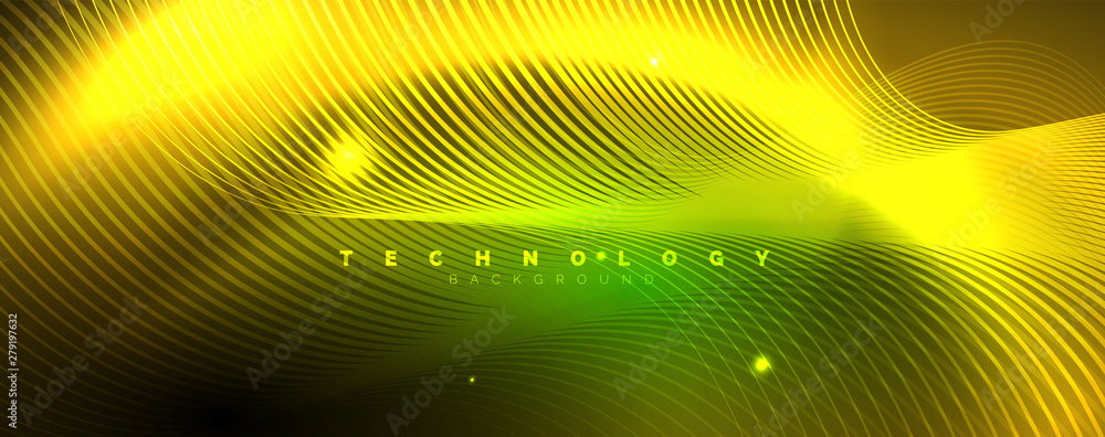 Shiny neon lines template - northern lights glowing blur lines. Futuristic style glow neon 80s disco club or night party techno template Shiny neon lines template - northern lights glowing blur lines. Futuristic style glow neon 80s disco club or night party techno template