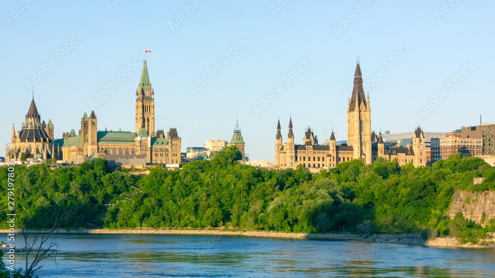 parliament hill in  Canada Ottawa city view landscape on the river