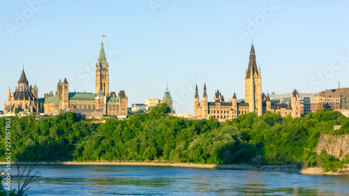 parliament hill in  Canada Ottawa city view landscape on the river © Nataliia