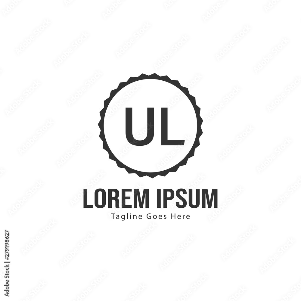 UL Letter Logo Design. Creative Modern UL Letters Icon Illustration UL Letter Logo Design. Creative Modern UL Letters Icon Illustration