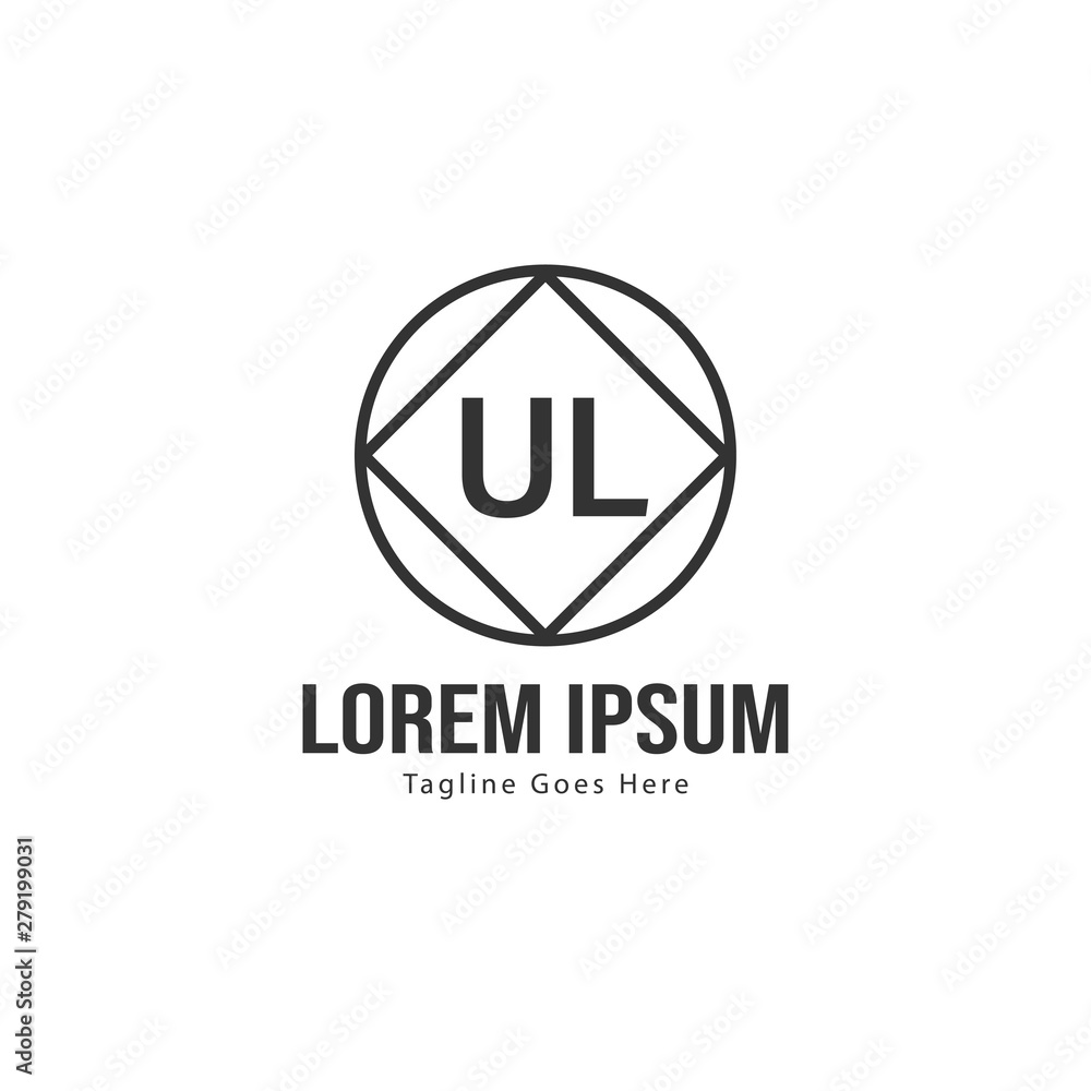 UL Letter Logo Design. Creative Modern UL Letters Icon Illustration UL Letter Logo Design. Creative Modern UL Letters Icon Illustration