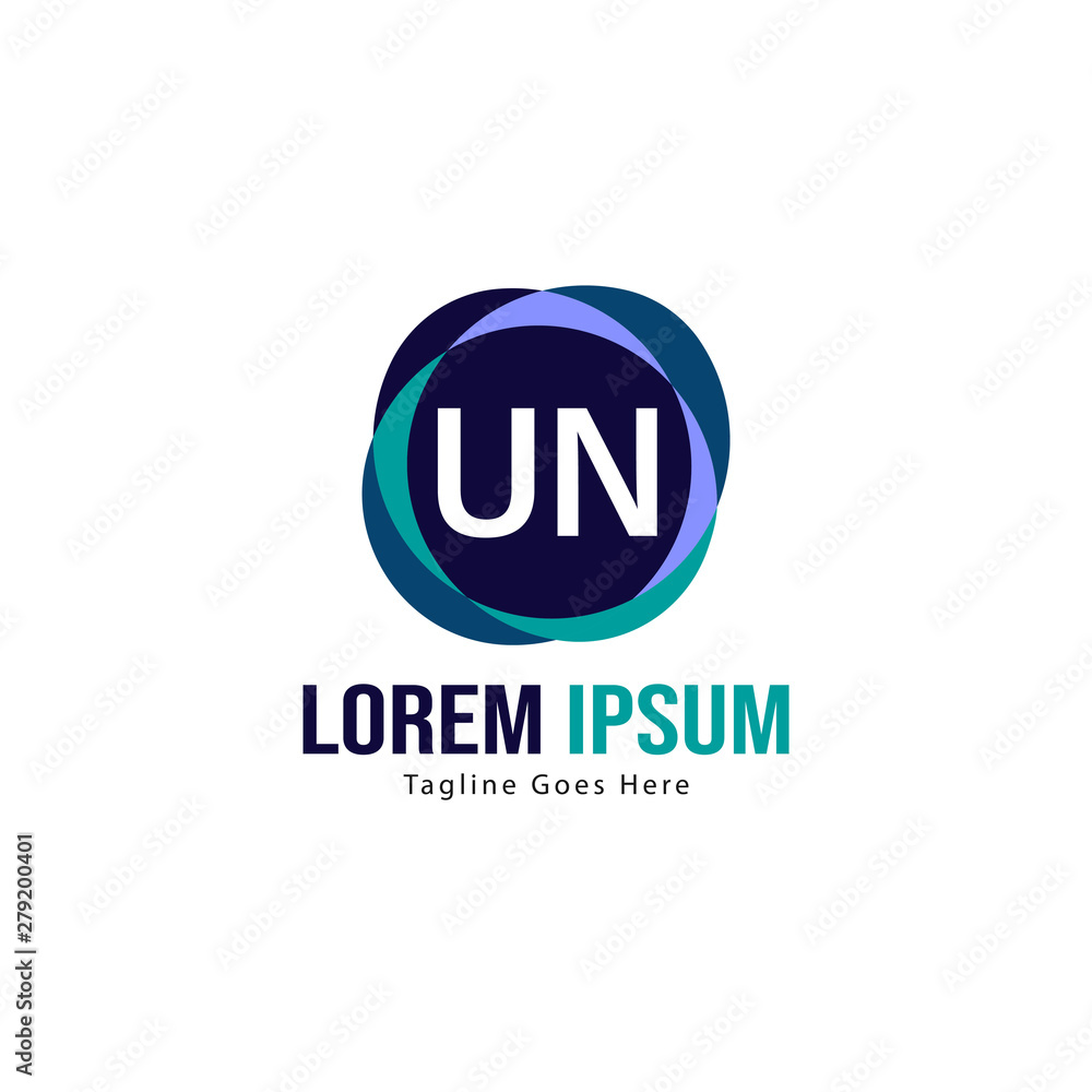 UN Letter Logo Design. Creative Modern UN Letters Icon Illustration UN Letter Logo Design. Creative Modern UN Letters Icon Illustration