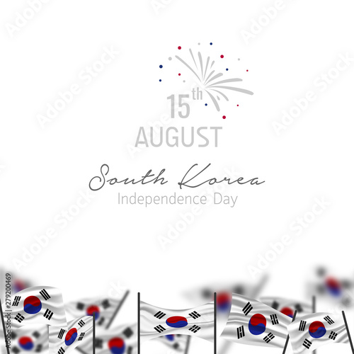 South Korea Independence Day. National day of South Korea.
