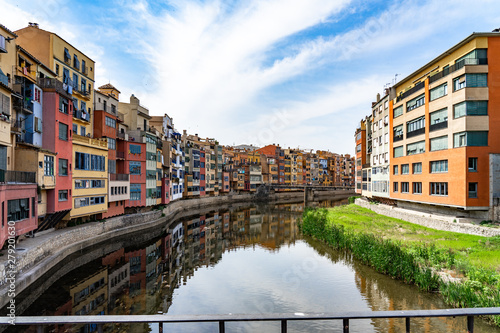 Cityscape of Girona in Catalonia  Spain.