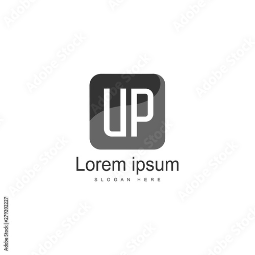 UP Letter Logo Design. Creative Modern UP Letters Icon Illustration