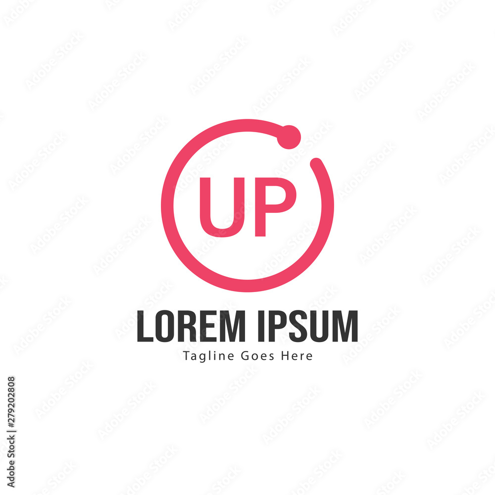 UP Letter Logo Design. Creative Modern UP Letters Icon Illustration UP Letter Logo Design. Creative Modern UP Letters Icon Illustration