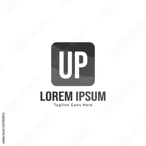 UP Letter Logo Design. Creative Modern UP Letters Icon Illustration