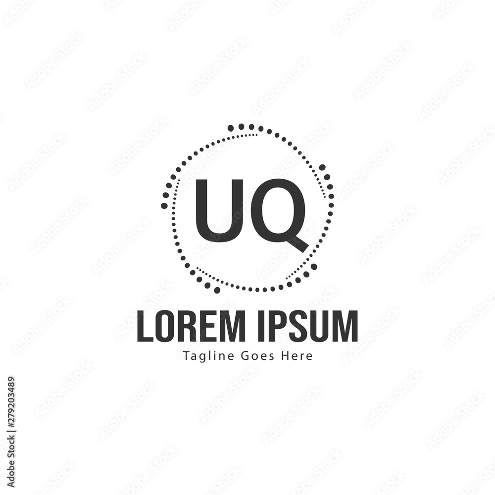 UQ Letter Logo Design. Creative Modern UQ Letters Icon Illustration UQ Letter Logo Design. Creative Modern UQ Letters Icon Illustration