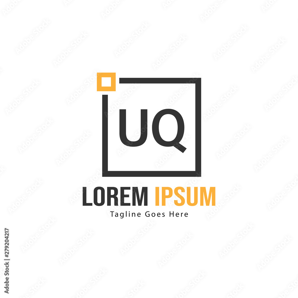 UQ Letter Logo Design. Creative Modern UQ Letters Icon Illustration UQ Letter Logo Design. Creative Modern UQ Letters Icon Illustration