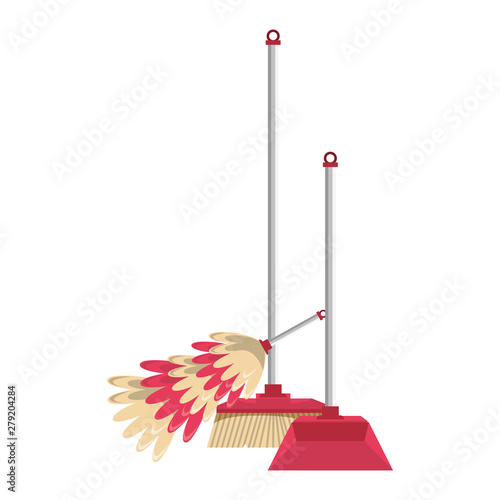 Set of cleaning equipment and products