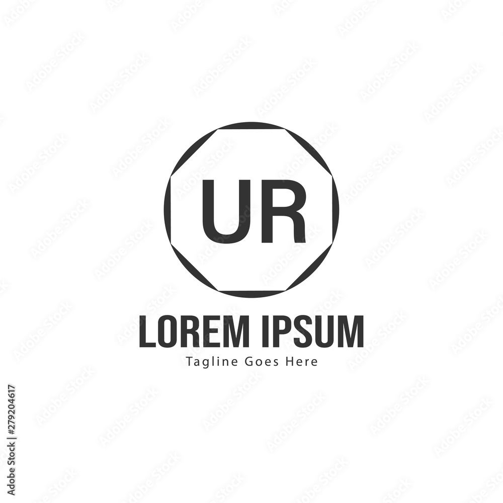 UR Letter Logo Design. Creative Modern UR Letters Icon Illustration UR Letter Logo Design. Creative Modern UR Letters Icon Illustration