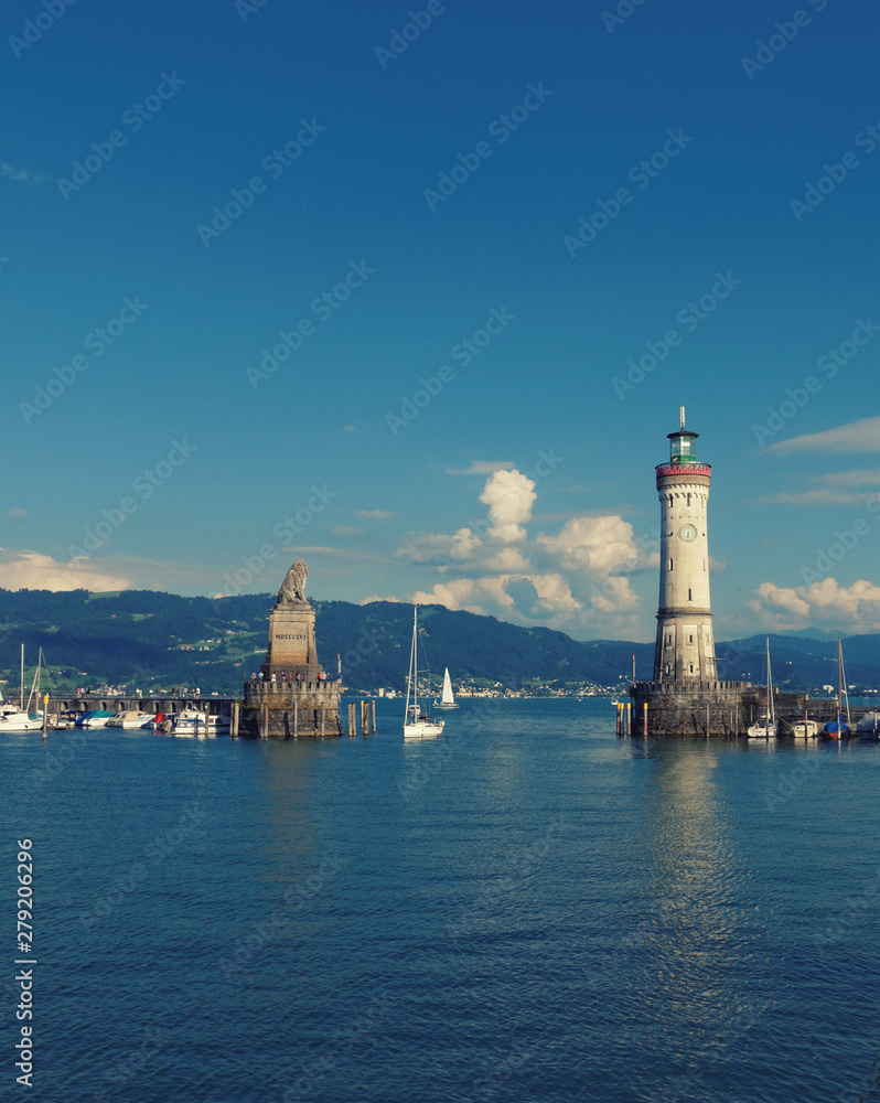 Port of Lindau, Lake Constance, Germany