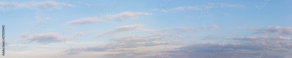 Blue sky with white clouds.Panoramic beautiful sky with cloud . Blue sky with white clouds.Panoramic beautiful sky with cloud .