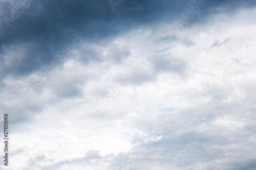 Blue sky with white clouds.