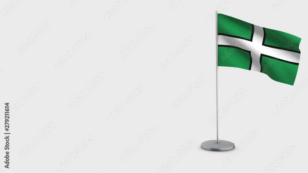 Devon waving flag animation on Flagpole. Devon waving flag animation on Flagpole.