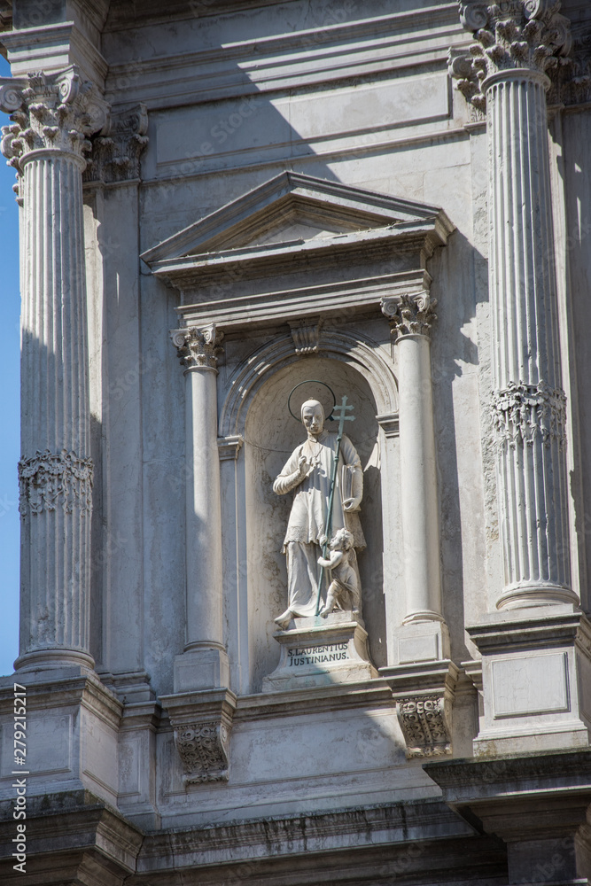 Church of San Rocco -Statue of Saint Lawrence Justinian in San Rocco, Venice