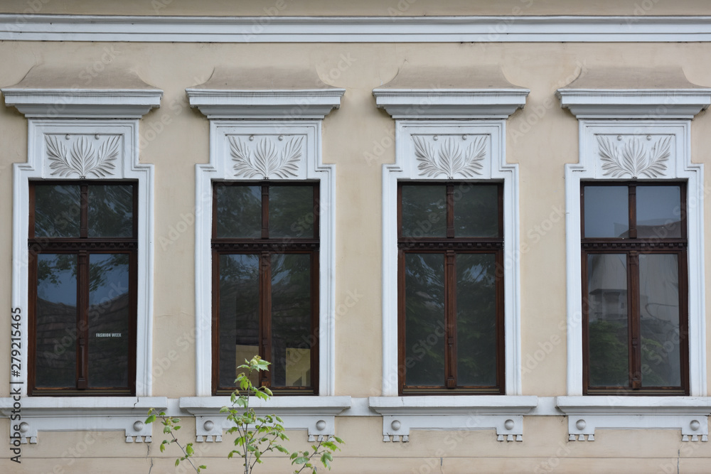 old window, old architecture in Bistrita, ROMANIA,2019 old window, old architecture in Bistrita, ROMANIA,2019