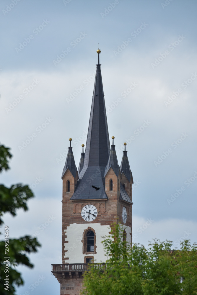 Bistrita, Bistritz,Evangelical Church Tower, 2019
