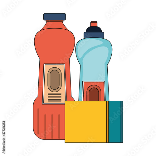Set of cleaning equipment and products