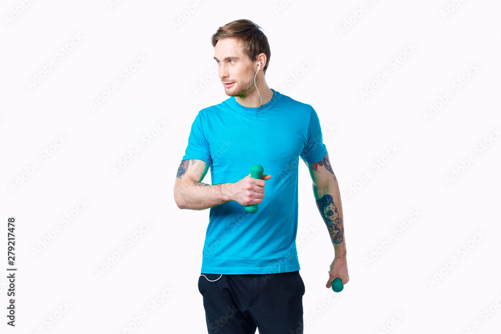 portrait of young man isolated on white background portrait of young man isolated on white background