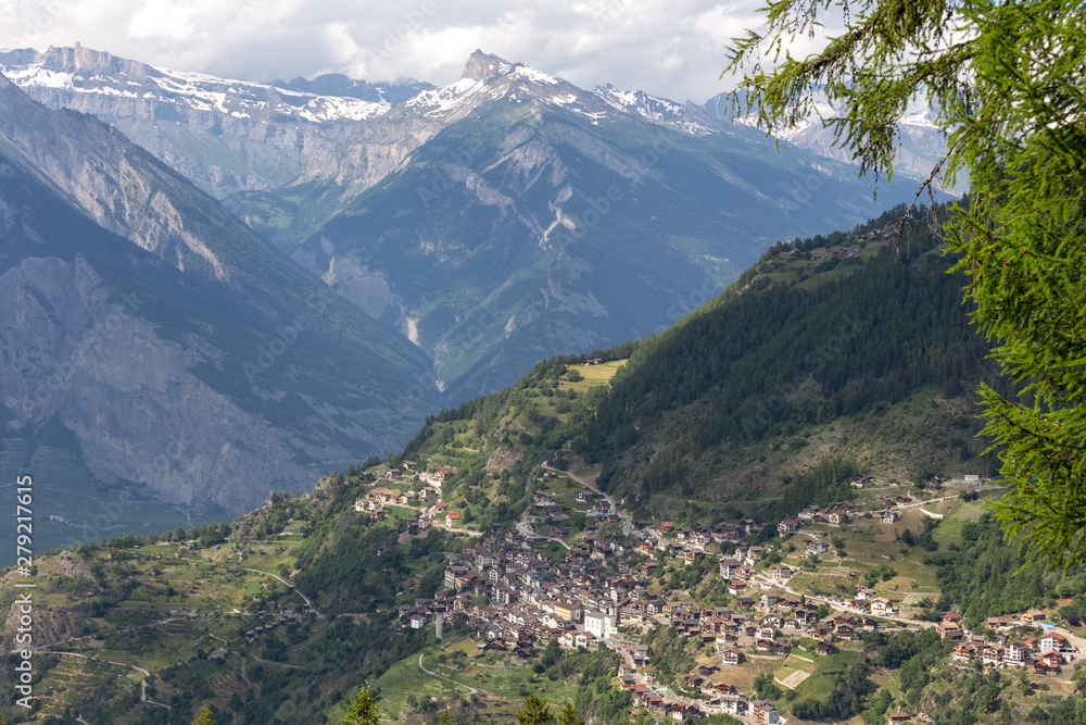 Iserables village, Canton of Valais, Switzerland