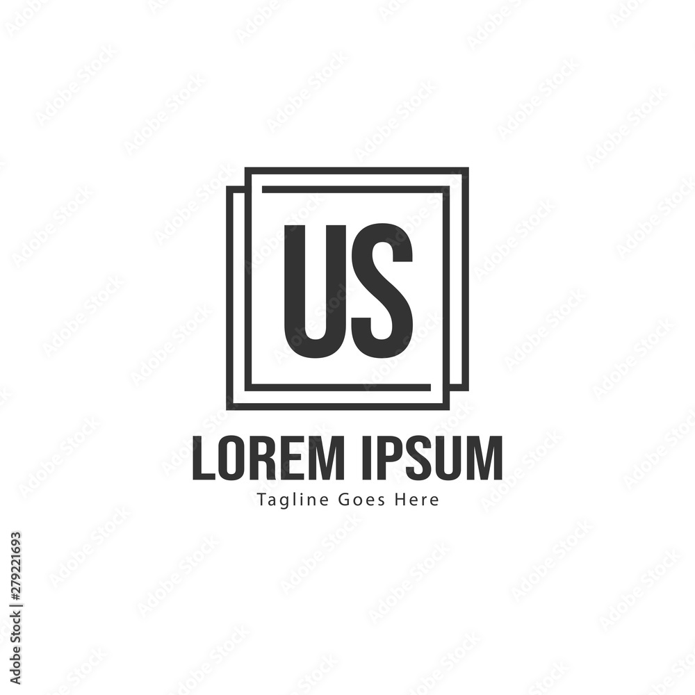US Letter Logo Design. Creative Modern US Letters Icon Illustration US Letter Logo Design. Creative Modern US Letters Icon Illustration