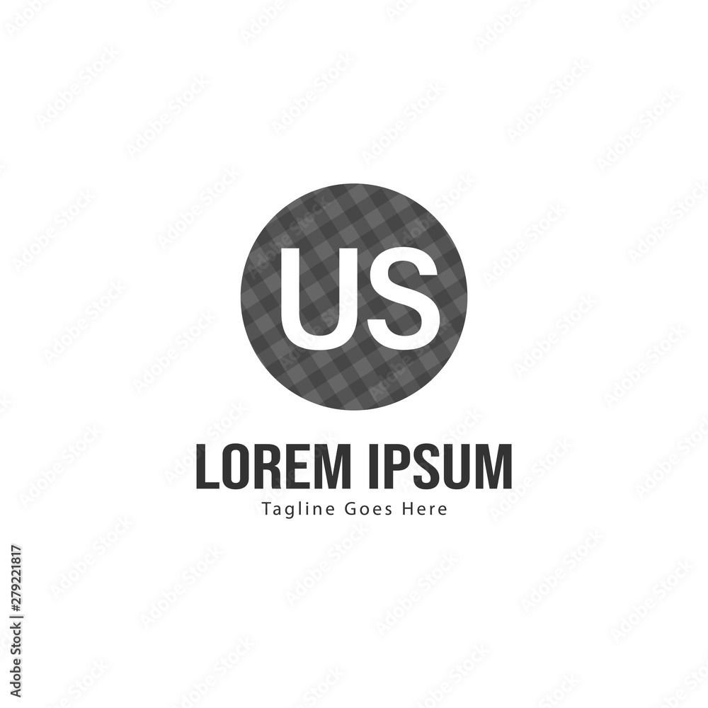 US Letter Logo Design. Creative Modern US Letters Icon Illustration US Letter Logo Design. Creative Modern US Letters Icon Illustration