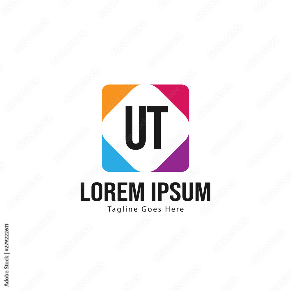 UT Letter Logo Design. Creative Modern UT Letters Icon Illustration UT Letter Logo Design. Creative Modern UT Letters Icon Illustration