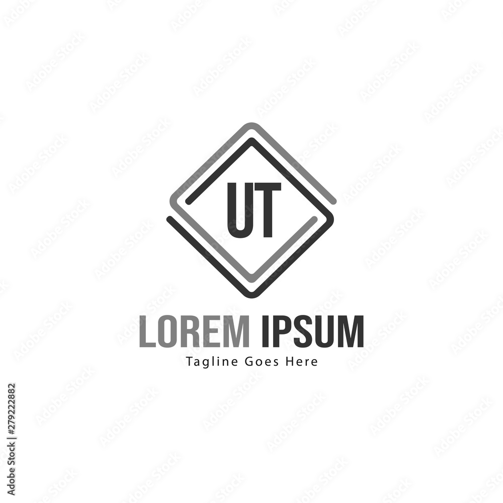 UT Letter Logo Design. Creative Modern UT Letters Icon Illustration UT Letter Logo Design. Creative Modern UT Letters Icon Illustration