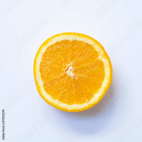 Orange Slice On White Background