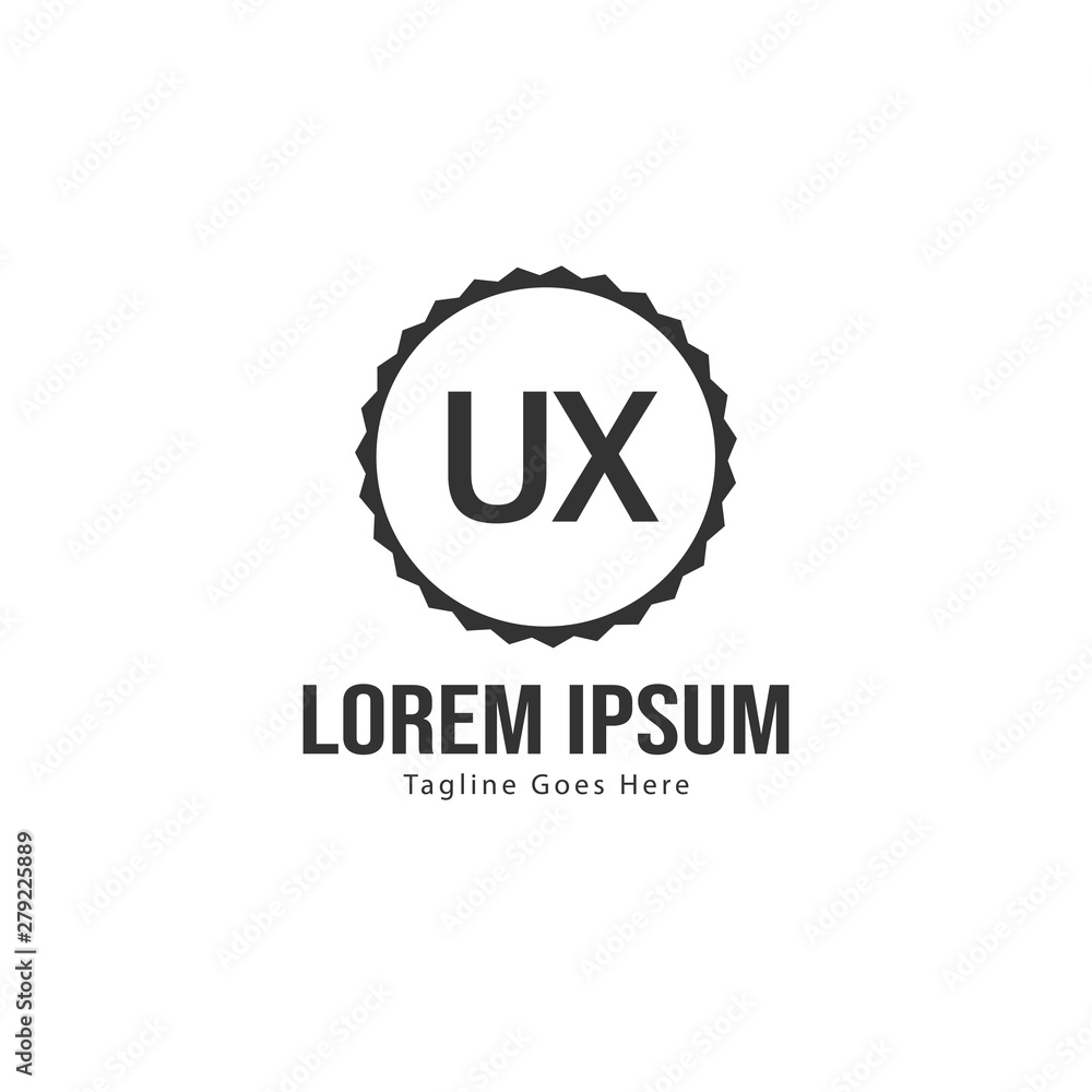 UX Letter Logo Design. Creative Modern UX Letters Icon Illustration UX Letter Logo Design. Creative Modern UX Letters Icon Illustration
