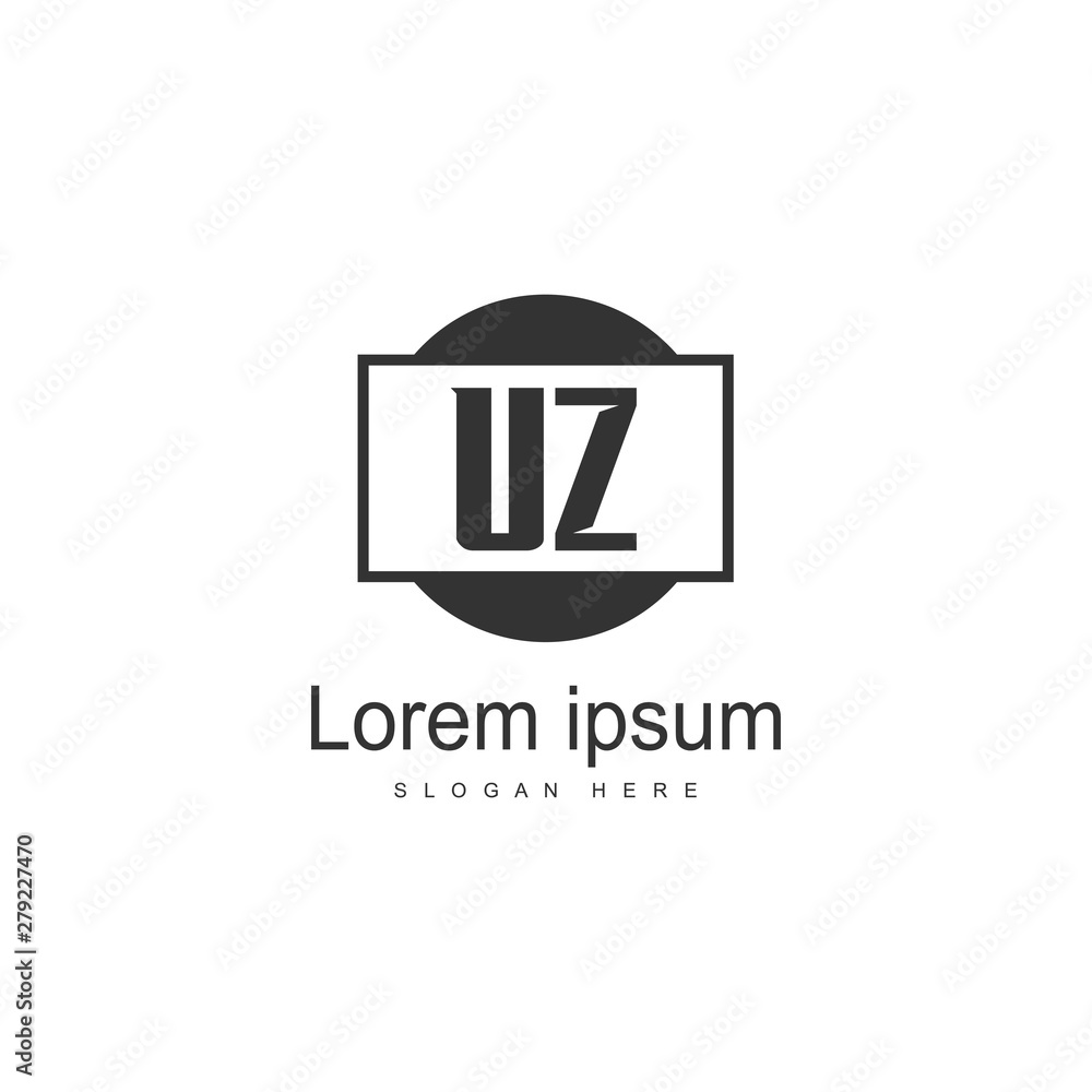 UZ Letter Logo Design. Creative Modern UZ Letters Icon Illustration UZ Letter Logo Design. Creative Modern UZ Letters Icon Illustration