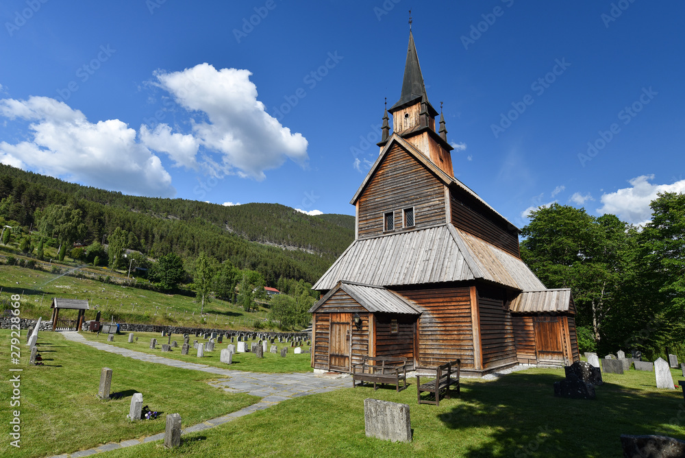 Kaupanger Stave Church is the largest stave church in Sogn og Fjordane county, Norway.