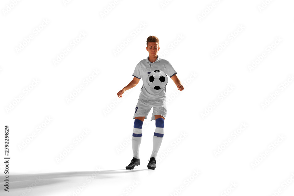 Soccer players isolated on white. Soccer players isolated on white.